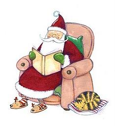 santa reading